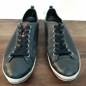 Prada Sport Leather Low Top Sneaker